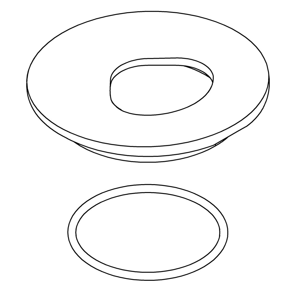 KOHLER Handle Escutcheon Kit - Polished Chrome, K-1297137-CP