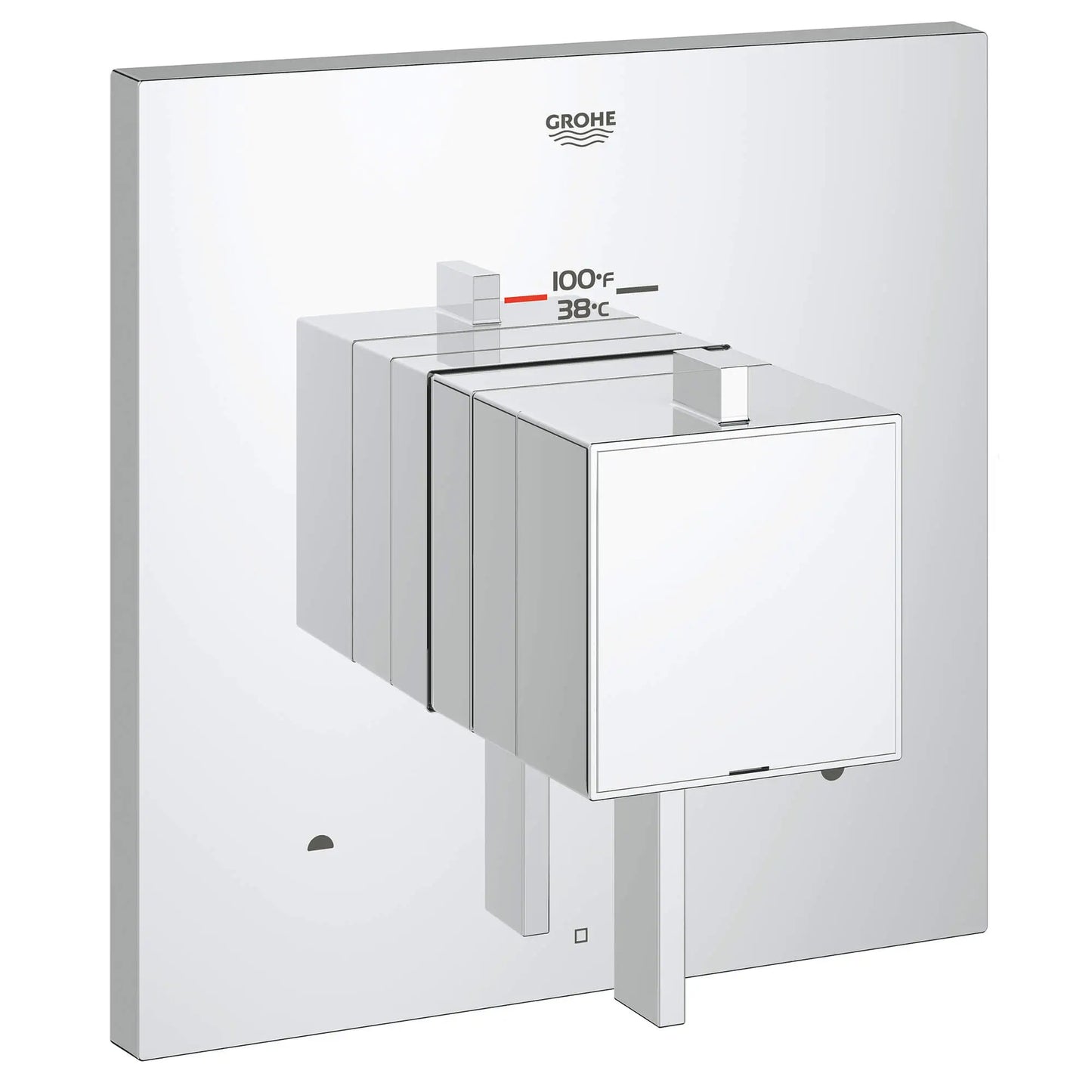 GROHE 19927000 Grohflex Dual Function Thermostatic Valve Trim - Chrome