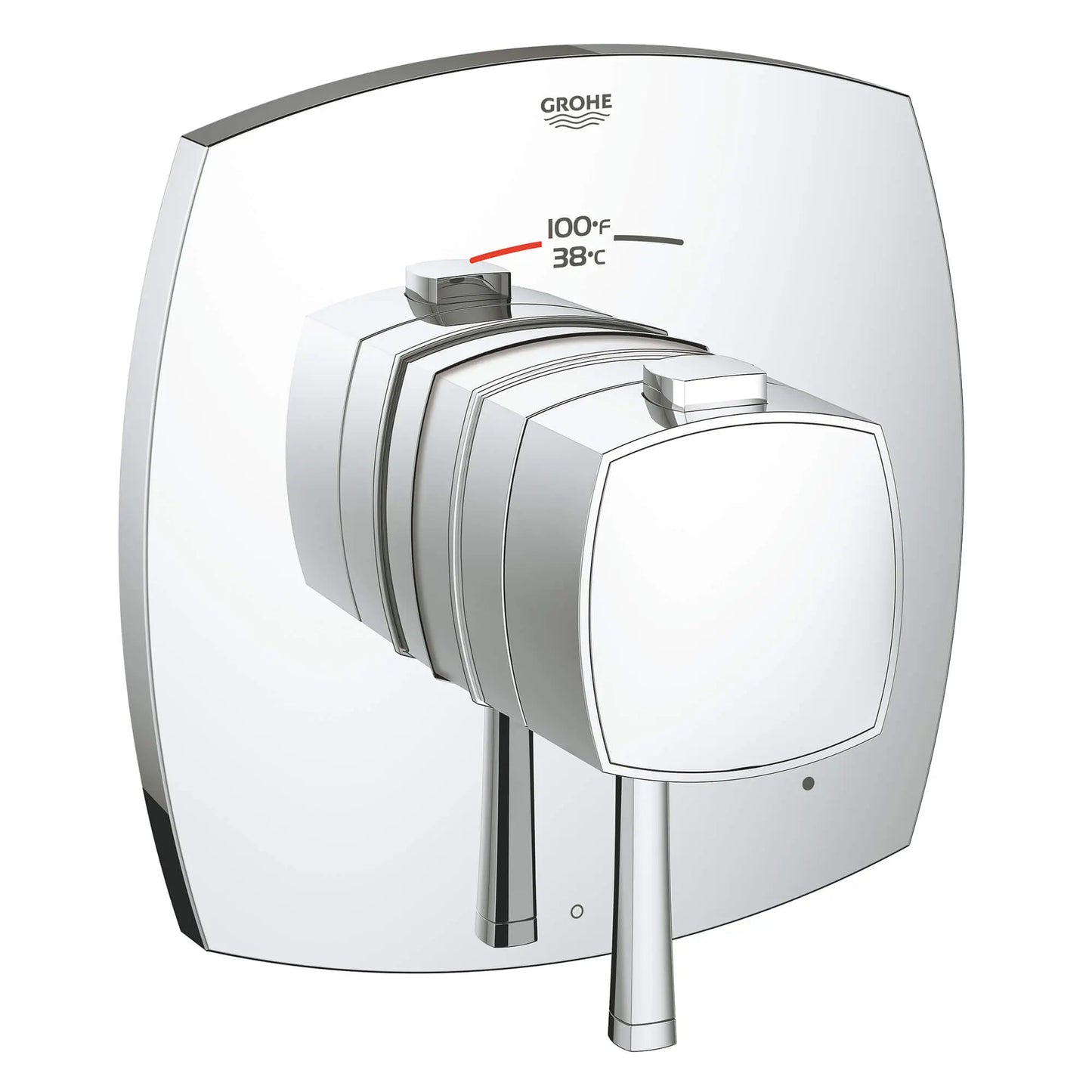 GROHE 19935000 Grandera Single Function Thermostatic Valve Trim - Chrome