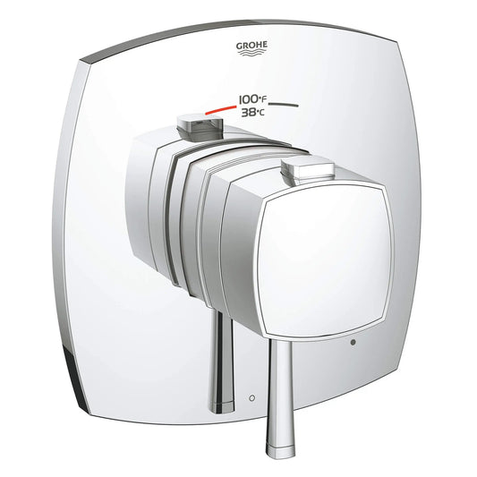 GROHE 19935000 Grandera Single Function Thermostatic Valve Trim - Chrome
