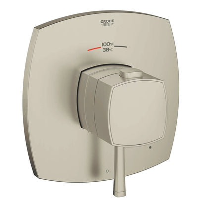 GROHE 19935EN0 Grandera Single Function Thermostatic Valve Trim - Brushed Nickel