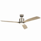 KICHLER 300075AP 60 Inch Ridley Ii 3 Blade Indoor Ceiling Fan With Etched Cased Opal Glass In Antique Pewter With Weathered White Walnut Blades