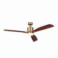 KICHLER 300075NBR 60 Inch Ridley Ii 3 Blade Indoor Ceiling Fan With Etched Cased Opal Glass In Natural Brass With Cherry Blades