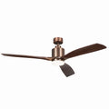 KICHLER 300075OBB 60 Inch Ridley Ii 3 Blade Indoor Ceiling Fan With Etched Cased Opal Glass In Oil Brushed Bronze With Walnut Blades