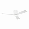 KICHLER 300154MWH Kichler 54 Inch Volos 3 Blade Indoor Ceiling Fan In Matte White With Matte White Blades