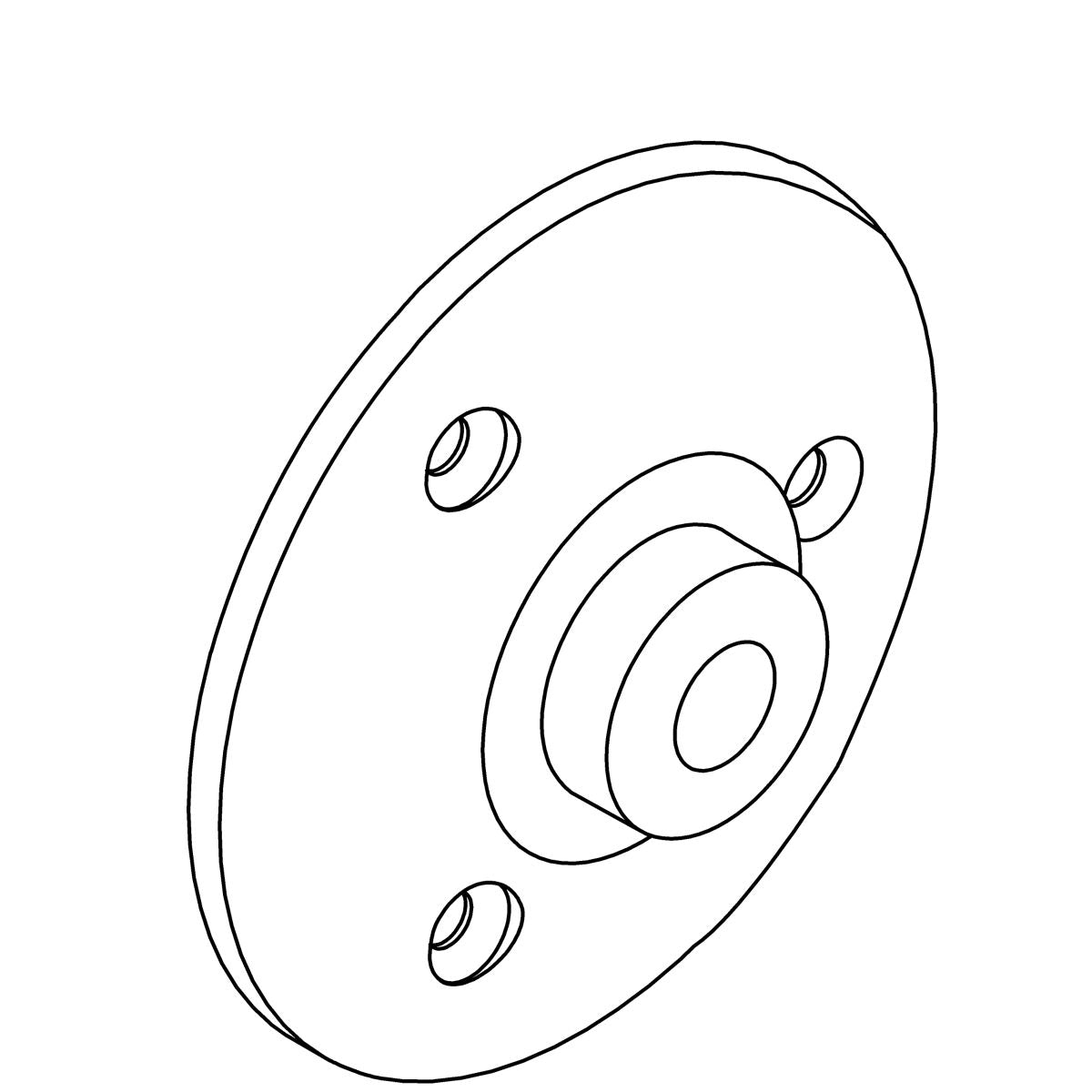 KOHLER Flange, Wall - Polished Chrome, K-1298757-CP