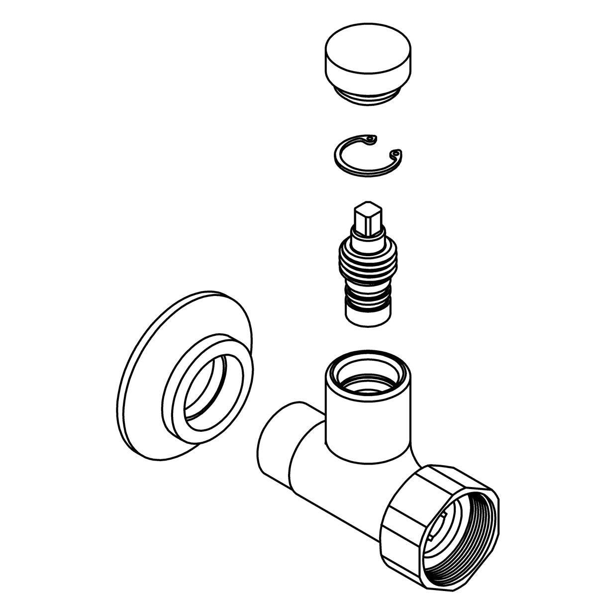 KOHLER Supply Stop - Polished Chrome, K-1301338-CP