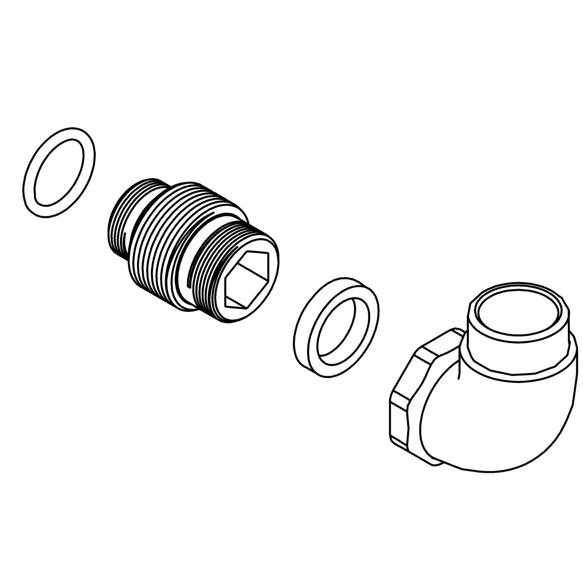 KOHLER Supply Elbow Kit - Polished Chrome, K-1301517-CP