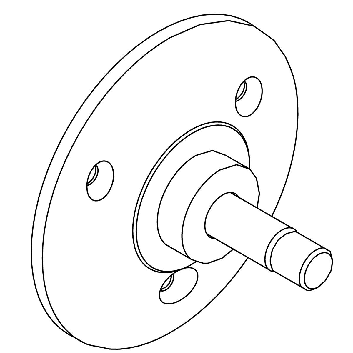 KOHLER Kit,Body Mounting Flange - Polished Chrome, K-1301978-CP