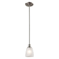 THOMAS 1301PS/20 Jackson 4'' Wide 1-Light Mini Pendant - Brushed Nickel