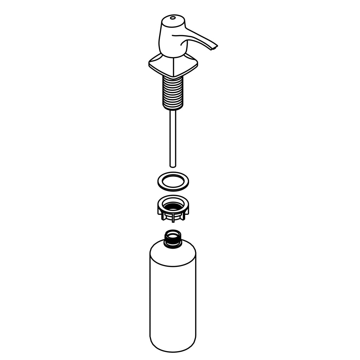 KOHLER Soap Dispenser Assembly - Vibrant Stainless, K-1303141-VS