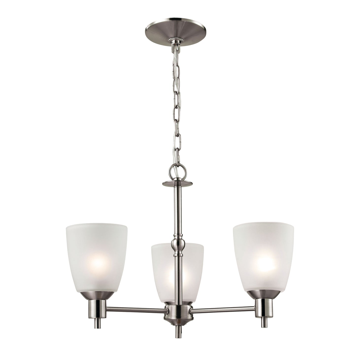 THOMAS 1303CH/20 Jackson 20'' Wide 3-Light Chandelier - Brushed Nickel