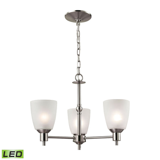 THOMAS 1303CH/20-LED Jackson 20'' Wide 3-Light Chandelier - Brushed Nickel