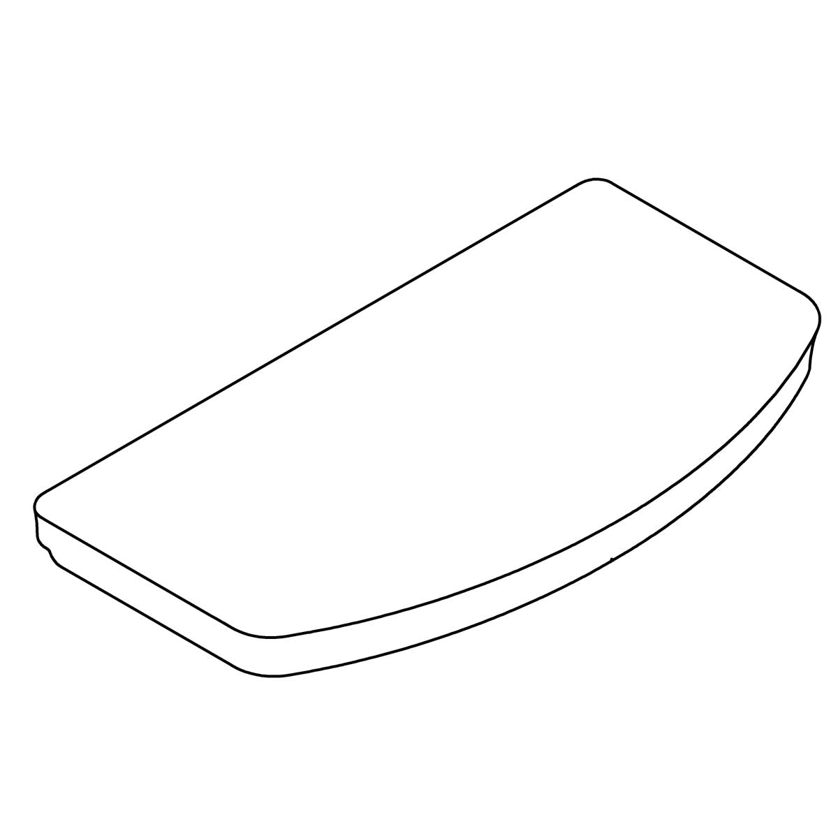 KOHLER Cover, Tank, Close Coupled - Black Black, K-1306245-7