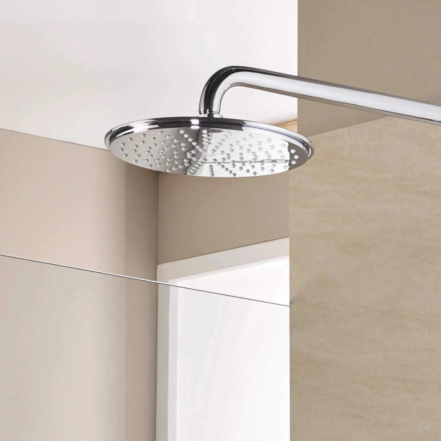 GROHE Rainshower 210 Shower Head, 8" - 1 Spray, 2.5 gpm - Chrome, 28373000