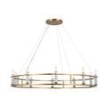 KICHLER 52491BNB Rosalind Chandelier 10 Light - Brushed Natural Brass