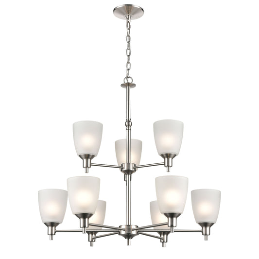 THOMAS 1309CH/20 Jackson 29'' Wide 9-Light Chandelier - Brushed Nickel