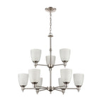 THOMAS 1309CH/20 Jackson 29'' Wide 9-Light Chandelier - Brushed Nickel