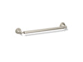 KOHLER K-13108-BN Pinstripe 18" Towel Bar - Vibrant Brushed Nickel