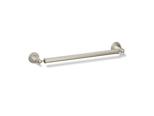 KOHLER K-13108-BN Pinstripe 18" towel bar - Vibrant Brushed Nickel