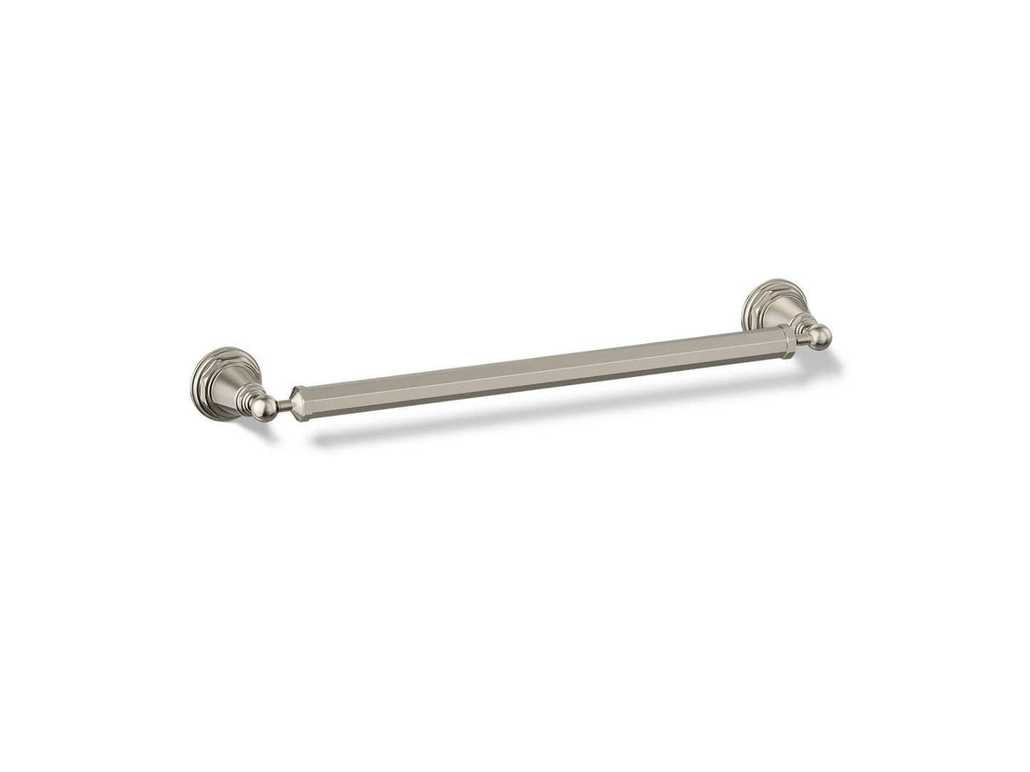 KOHLER K-13108-SN Pinstripe 18" towel bar - Vibrant Polished Nickel