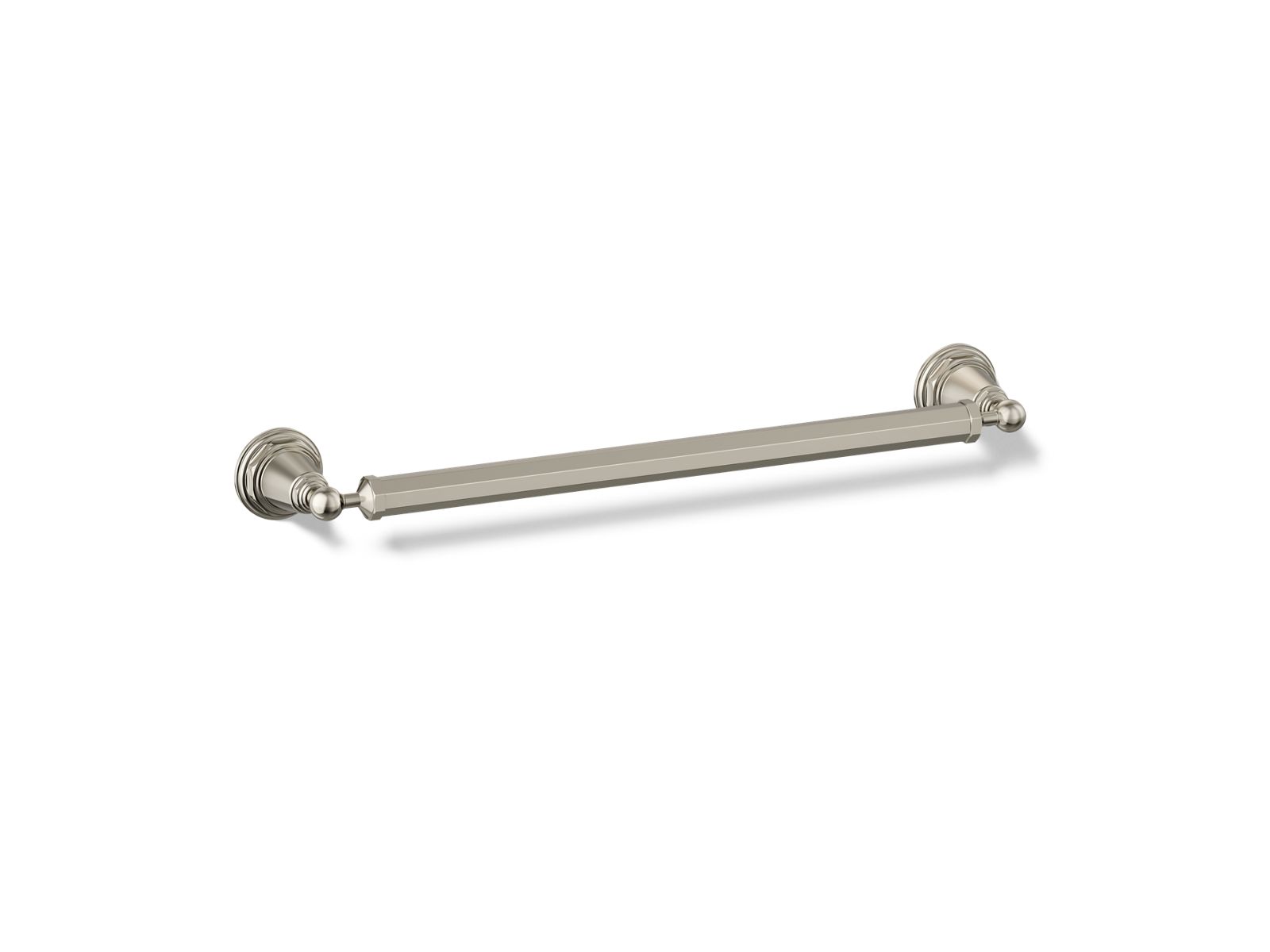 KOHLER K-13108-SN Pinstripe 18" Towel Bar - Vibrant Polished Nickel