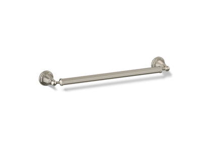 KOHLER K-13108-SN Pinstripe 18" towel bar - Vibrant Polished Nickel
