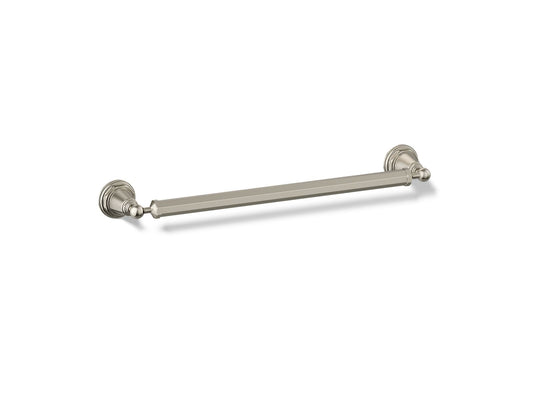 KOHLER K-13108-SN Pinstripe 18" towel bar - Vibrant Polished Nickel