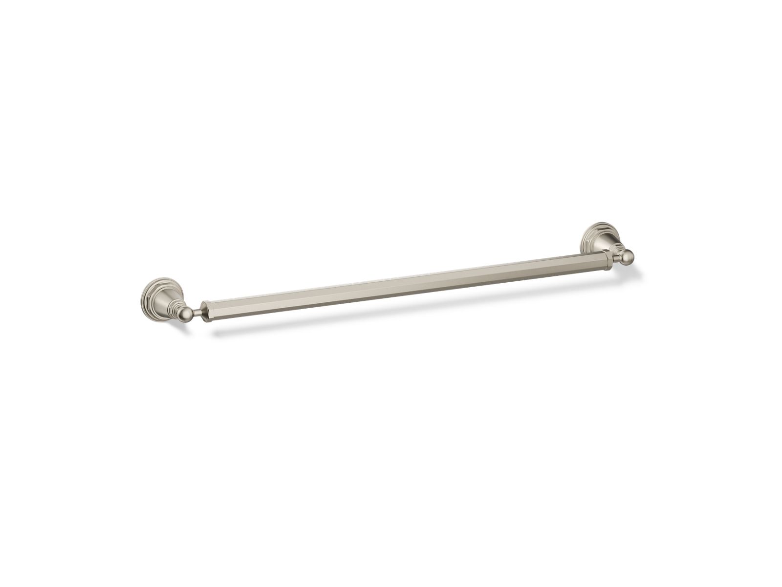 KOHLER K-13109-BN Pinstripe 24" Towel Bar - Vibrant Brushed Nickel