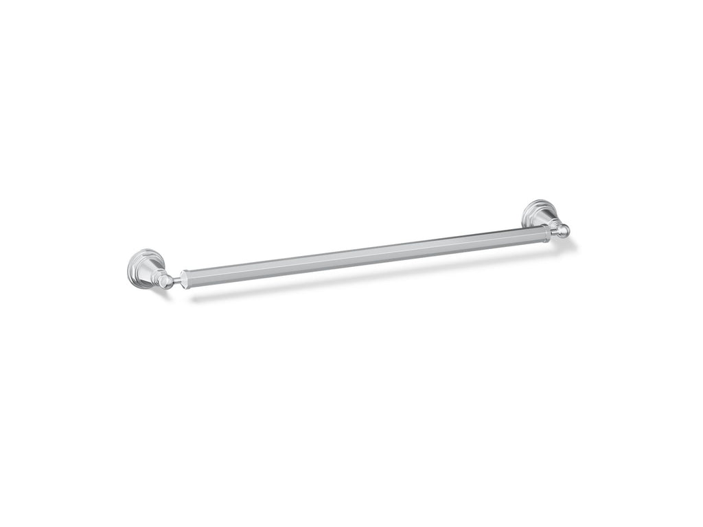KOHLER K-13109-CP Pinstripe 24" Towel Bar - Polished Chrome