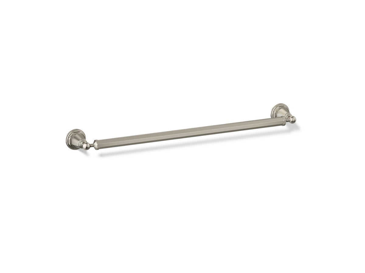 KOHLER K-13109-SN Pinstripe 24" Towel Bar - Vibrant Polished Nickel