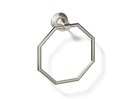 KOHLER K-13112-BN Pinstripe Towel ring - Vibrant Brushed Nickel