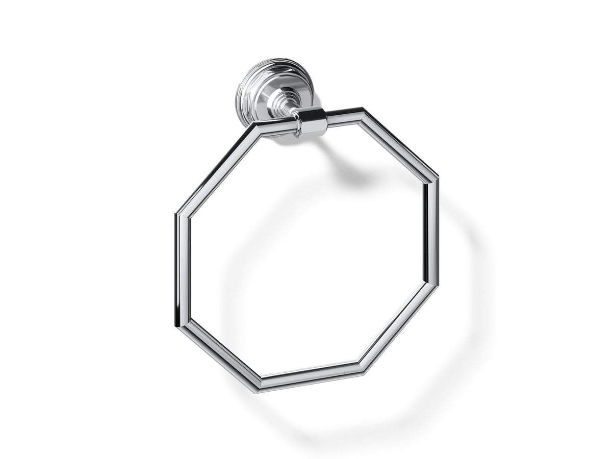 KOHLER K-13112-CP Pinstripe Towel Ring - Polished Chrome