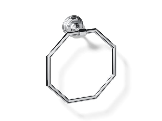KOHLER K-13112-CP Pinstripe Towel ring - Polished Chrome