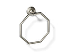 KOHLER K-13112-SN Pinstripe Towel Ring - Vibrant Polished Nickel