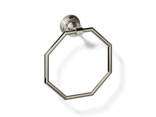 KOHLER K-13112-SN Pinstripe Towel ring - Vibrant Polished Nickel