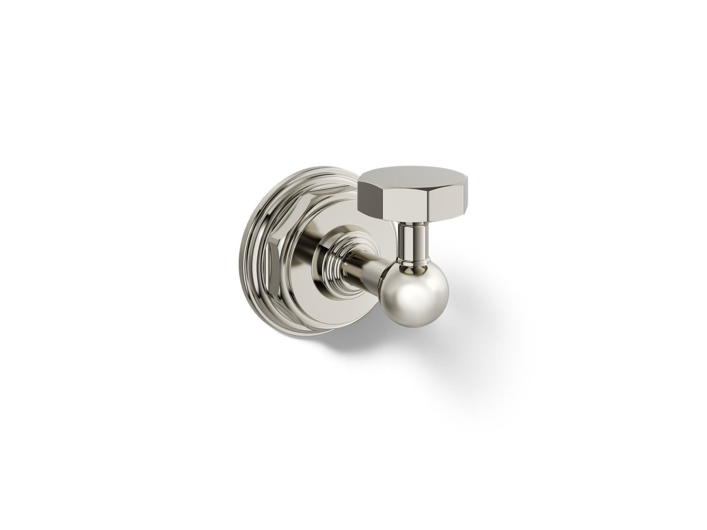KOHLER K-13113-SN Pinstripe Robe hook - Vibrant Polished Nickel