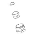 KOHLER Aerator Kit, Small, 1.2Gpm - Vibrant Satin Nickel, K-1312214-VN