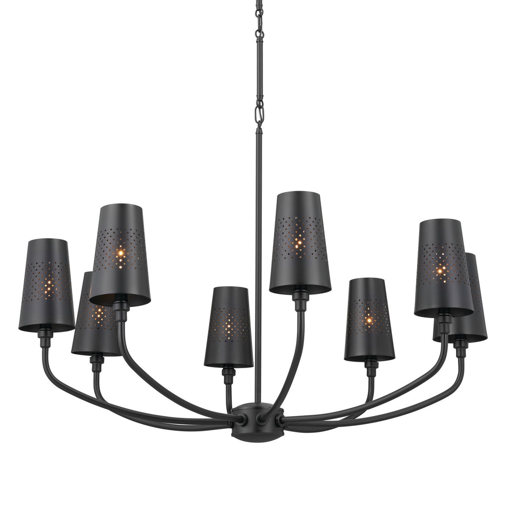 KICHLER 52509BK Adeena Chandelier 8 Light - Black