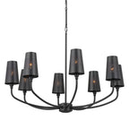 KICHLER 52509BK Adeena Chandelier 8 Light - Black