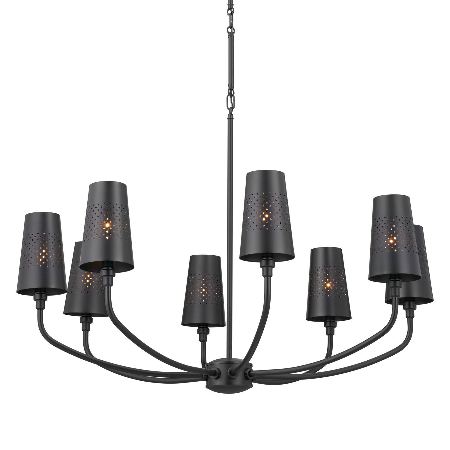 KICHLER 52509BK Adeena Chandelier 8 Light - Black