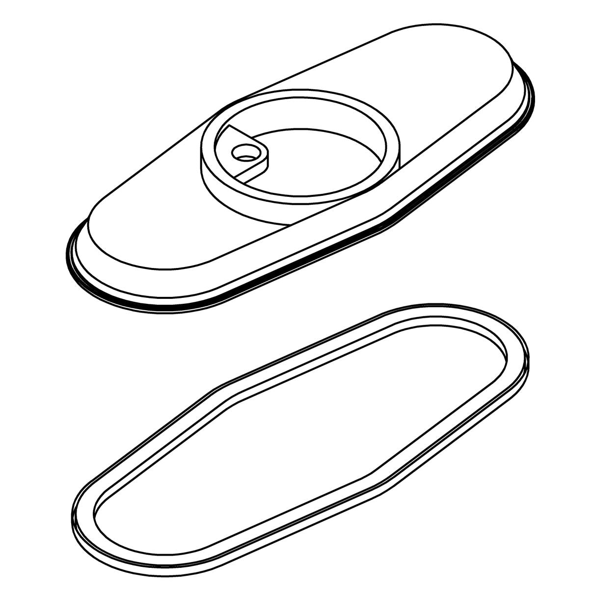 KOHLER Escutcheon Kit - Polished Chrome, K-1316177-CP