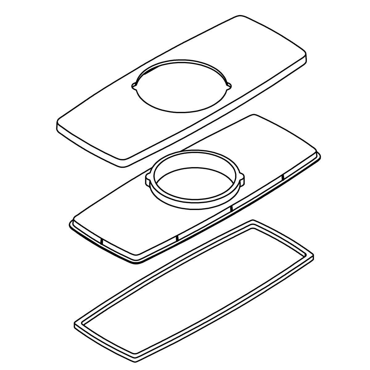 KOHLER Escutcheon Kit - Matte Black, K-1316180-BL