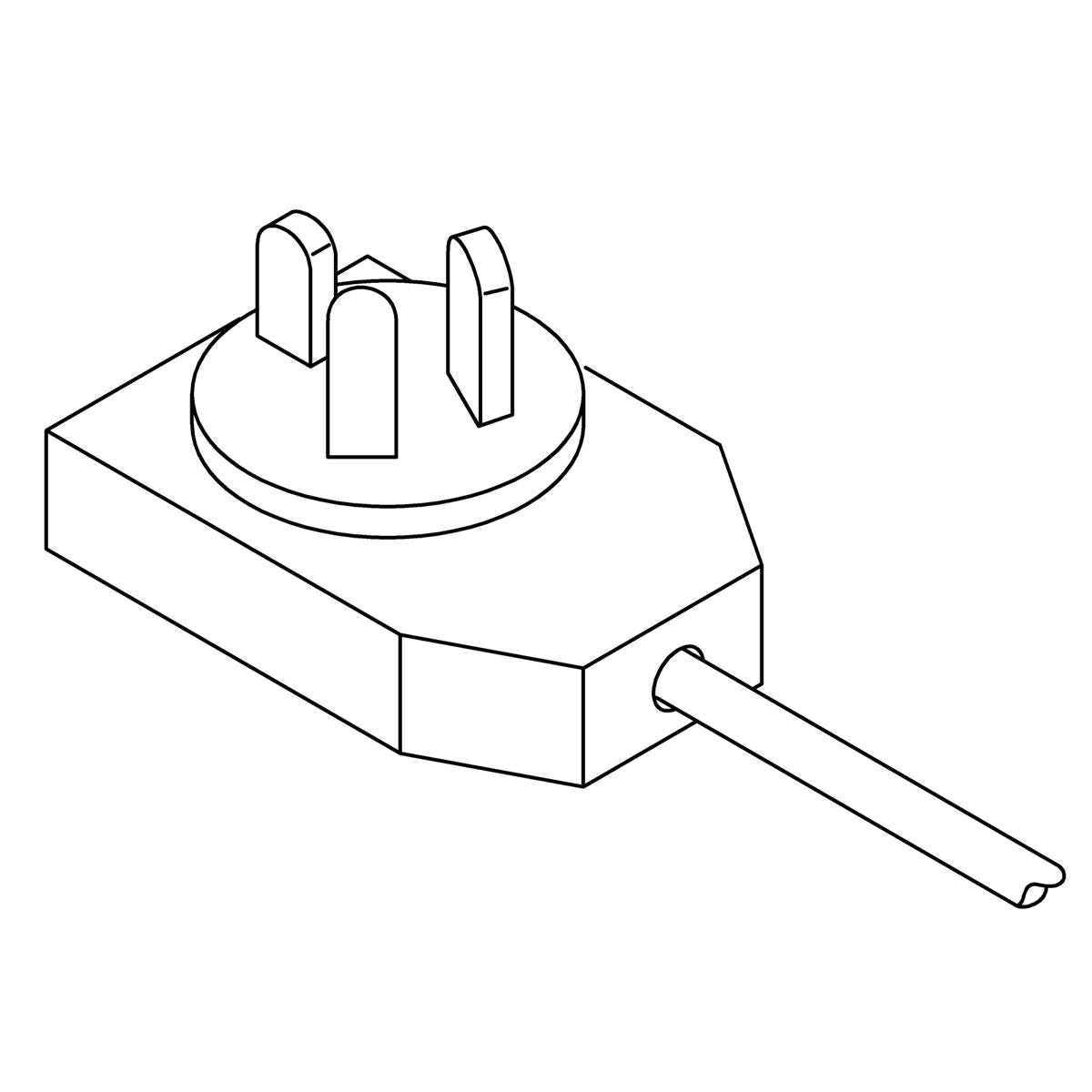 KOHLER Power Cord,Veil Pump Pa - Honed Black, K-1316494-HB1
