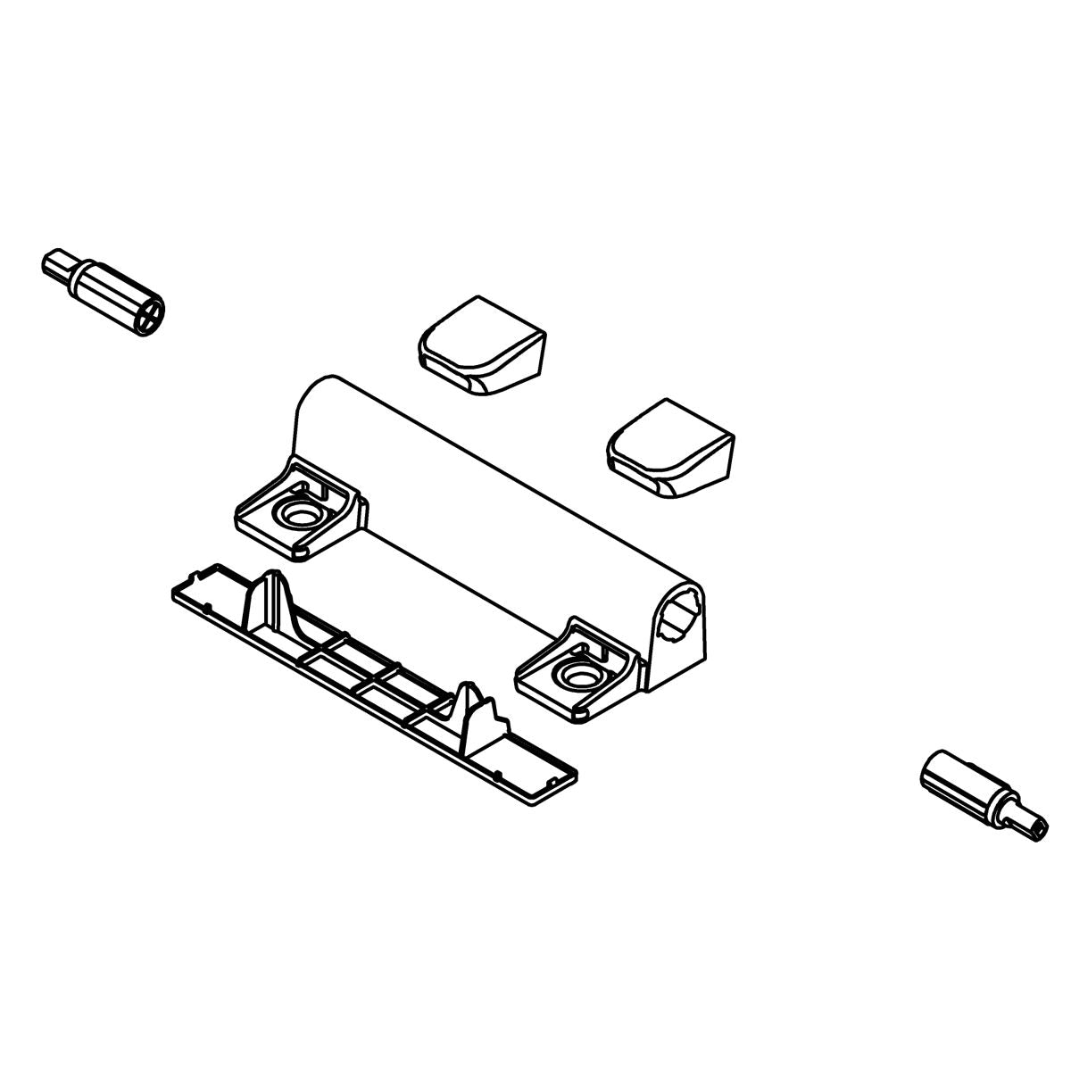 KOHLER QUIET-CLOSE HINGE SERVICE KIT - Biscuit, K-1317554-96