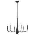 KICHLER 52525BK Deela 28 Inch 6 Light Chandelier In Black