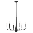KICHLER 52525BK Deela 28 Inch 6 Light Chandelier In Black