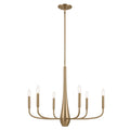 KICHLER 52525CPZ Deela 28 Inch 6 Light Chandelier In Champagne Bronze