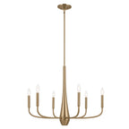 KICHLER 52525CPZ Deela 28 Inch 6 Light Chandelier In Champagne Bronze