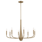 KICHLER 52526CPZ Deela 36 Inch 8 Light Chandelier In Champagne Bronze